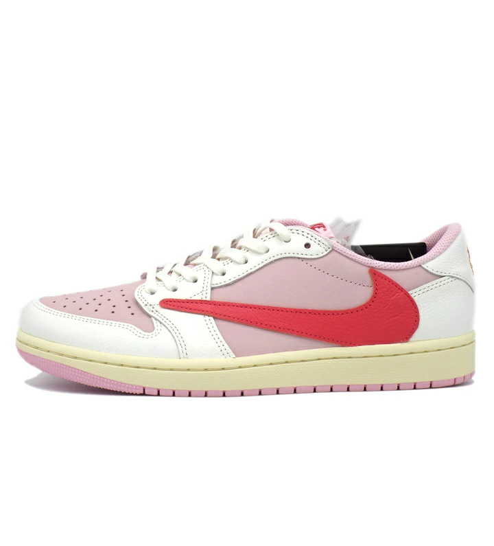 NIKE ナイキ × Travis Scott トラヴィススコット エア ジョーダン 1 レトロ ロー セイル トロピカル ピンク スニーカー