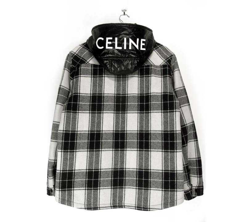 CELINE セリーヌ 21AW 2W410001O キルティング フランネルシャツ ジャケット