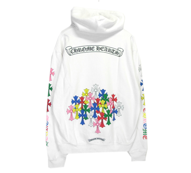 CHROME HEARTS クロムハーツ MLTCOL CEM CRS HD PLVR マルチセメタリー クロス プルオーバー フーディ パーカー