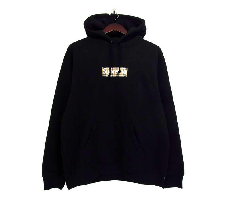 Supreme シュプリーム × Burberry バーバリー 22SS Box Logo Hooded Sweatshirts ノヴァチェック ボックス ロゴ フーデッド スウェットシャツ パーカー