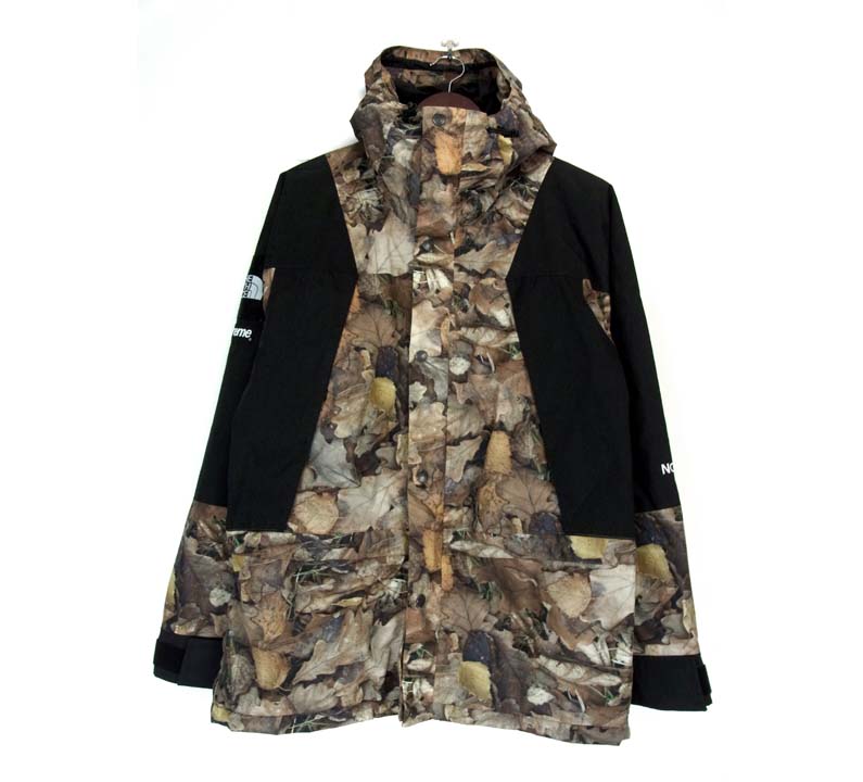 Supreme シュプリーム × THE NORTH FACE ノースフェイス 16AW Mountain Light Jacket Leaves 枯葉 プリント マウンテン パーカー ジャケット