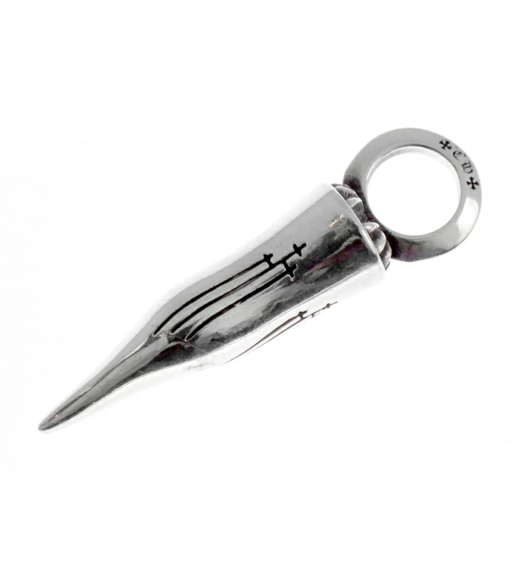 CHROME HEARTS クロムハーツ コーニチェロ ラージ シルバー ネックレス トップ