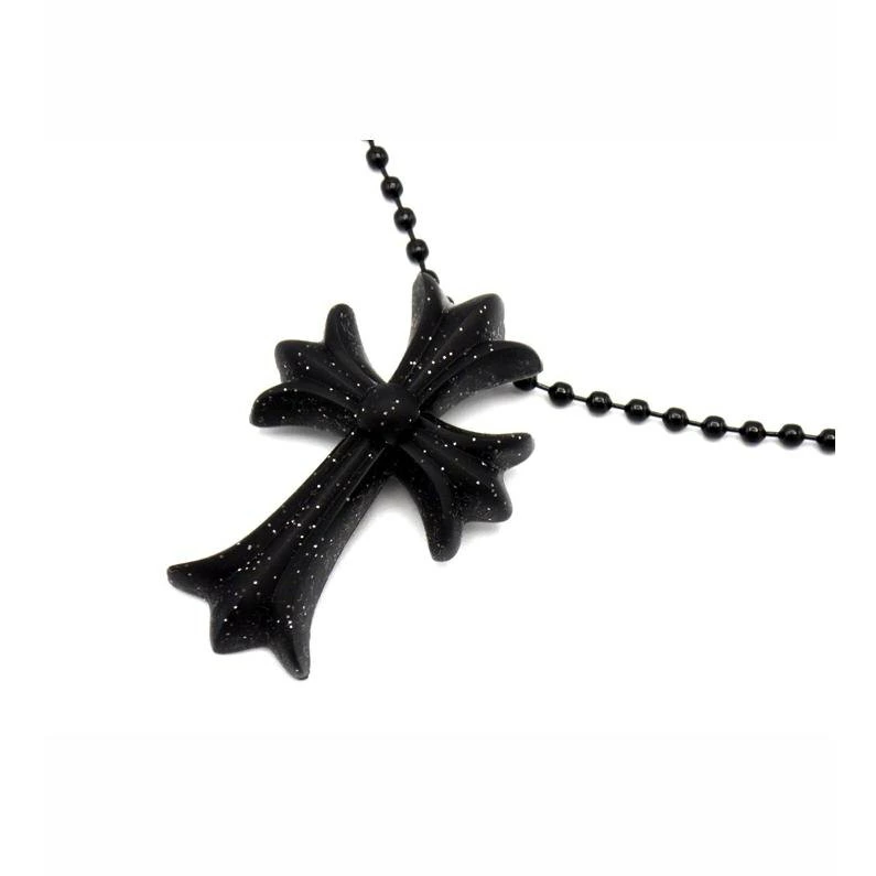 CHROME HEARTS クロムハーツ スモール CH クロス シリコン ラバー ネックレス