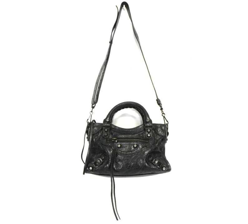 BALENCIAGA バレンシアガ ラムスキン レザー 2WAY ショルダー ミニ バッグ