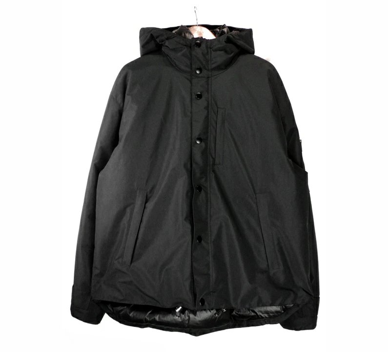PRADA プラダ 24AW アーム ロゴ フード付 テクニカルファブリック ナイロン ダウン ジャケット