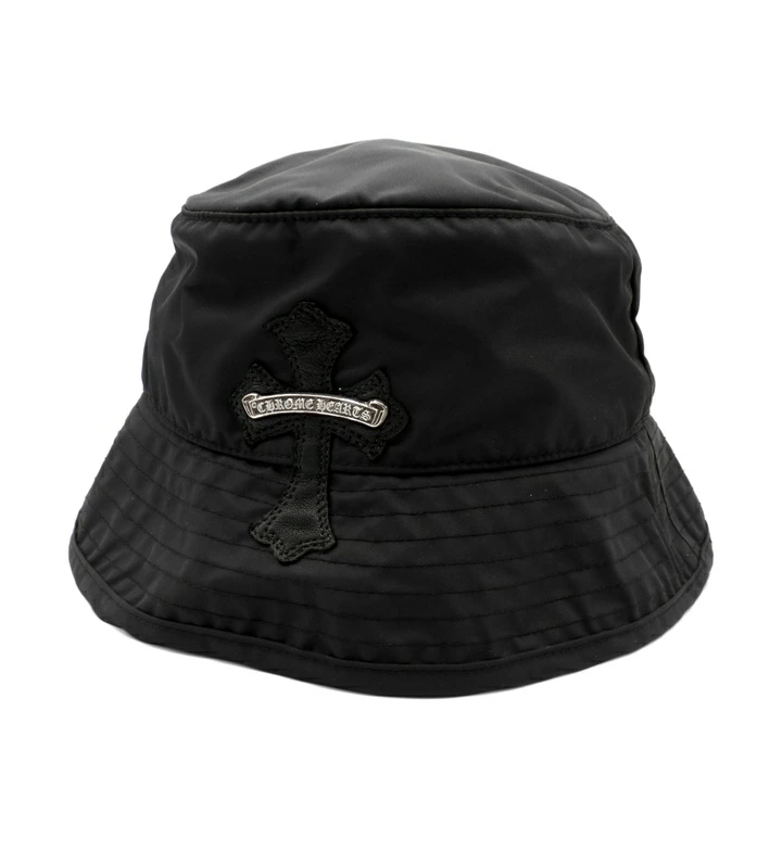 CHROME HEARTS クロムハーツ クロス パッチ付き ナイロン バケットハット 帽子