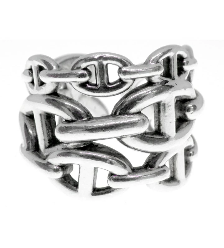 HERMES エルメス シェーヌダンクル アンシェネ GM シルバー リング