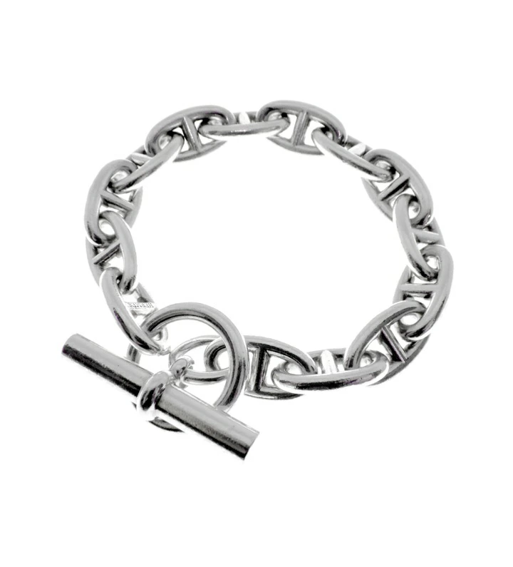 HERMES エルメス シェーヌ ダンクル シルバー ブレスレット