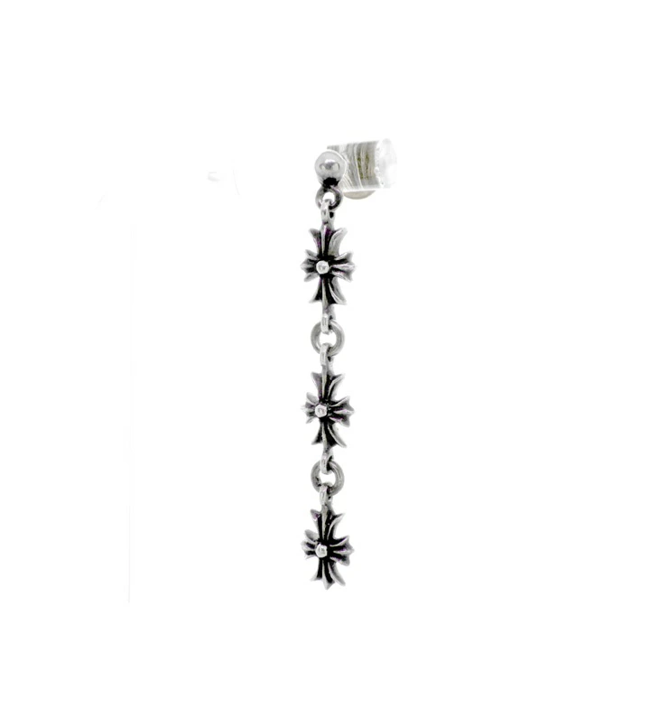 CHROME HEARTS クロムハーツ タイニーE CHプラス シルバー 3 ドロップ ピアス