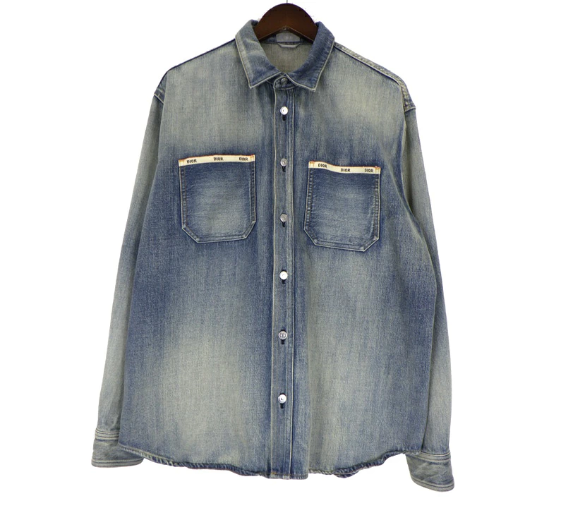 Christian Dior クリスチャン ディオール 21SS  ウォッシュド デニム シャツ