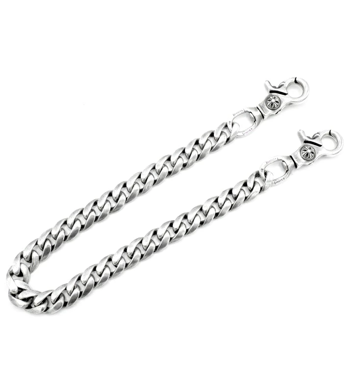 CHROME HEARTS クロムハーツ 2クリップ ロング クラシック シルバー ウォレット チェーン