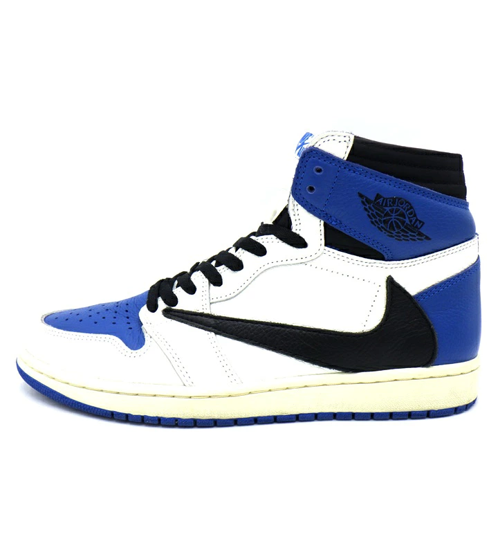 NIKE ナイキ × Travis Scott トラヴィススコット × FRAGMENT フラグメント エア ジョーダン 1 ハイ ミリタリー ブルー スニーカー